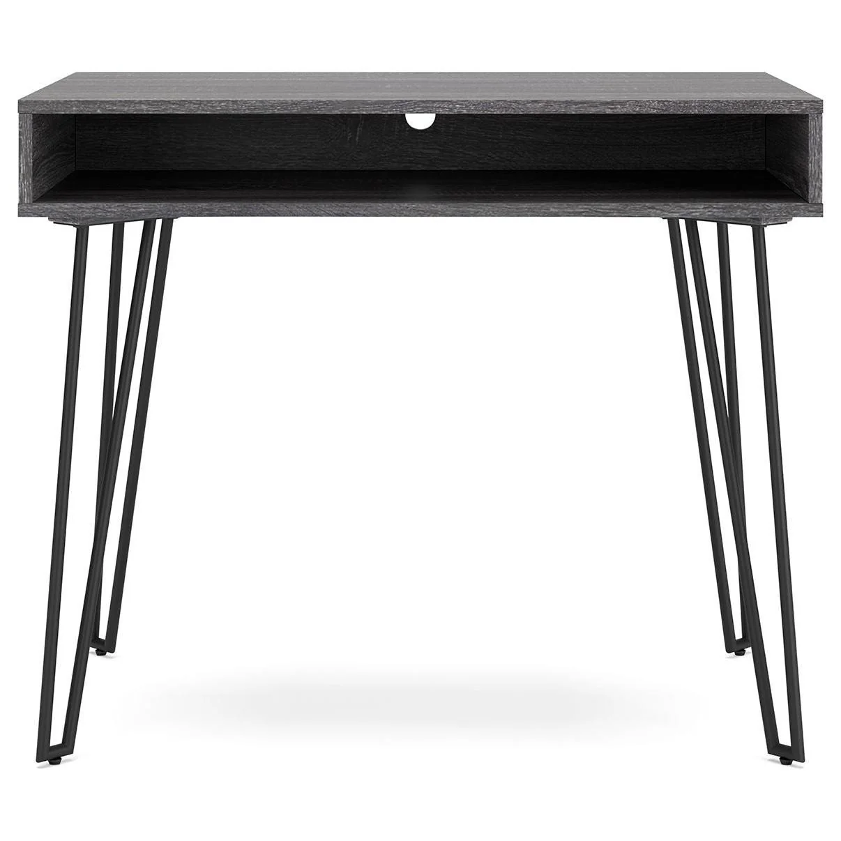 Yarlow - Gray - Bench With 3 Open Storages - Image 3