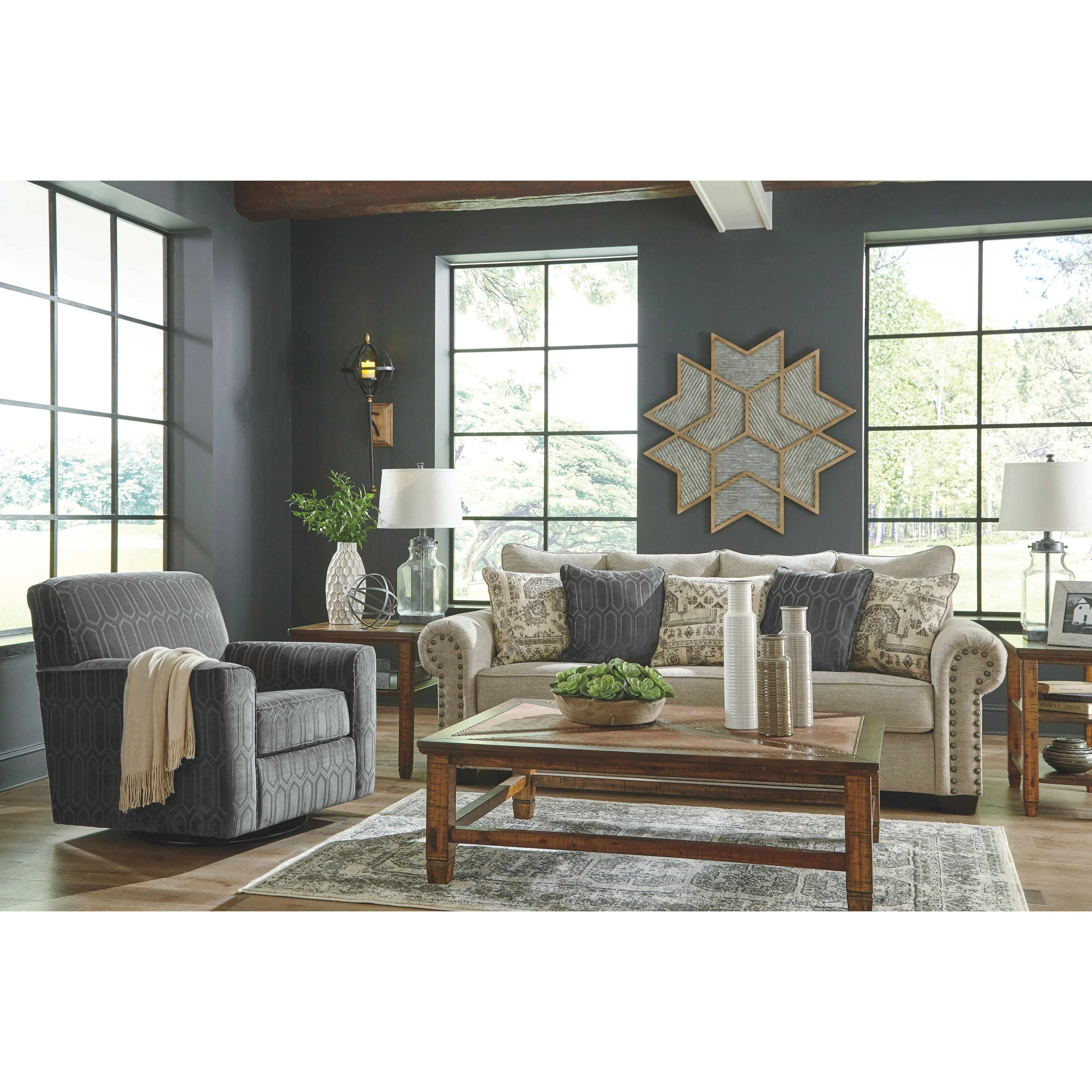 Ashley Zarina Queen Sofa Sleeper in Jute - Image 24
