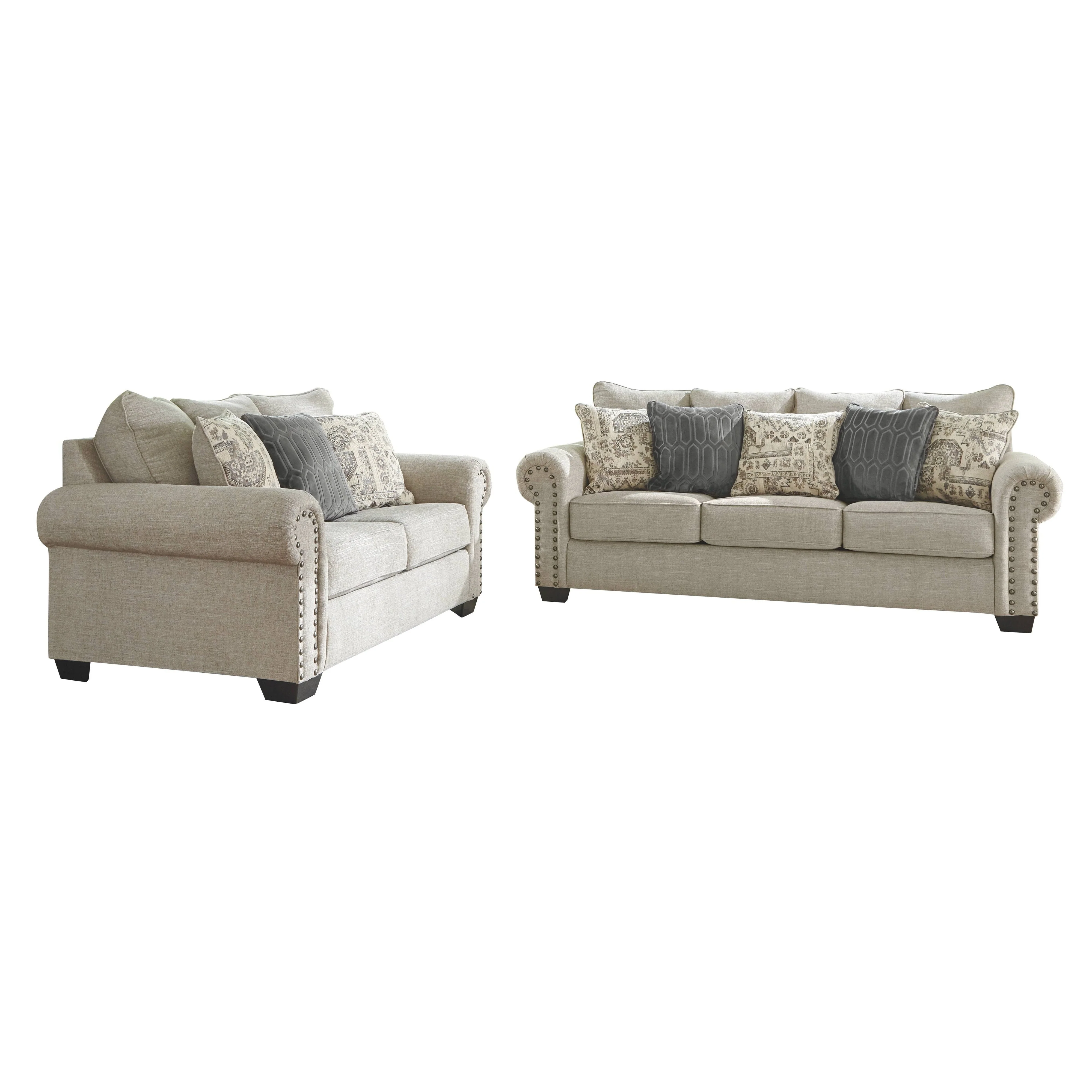 Ashley Zarina Queen Sofa Sleeper in Jute - Image 6
