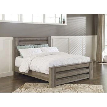 Zelen - Warm Gray - Queen Panel Footboard